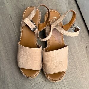 Beige Franco sarto wedges
